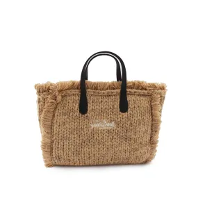 Borsa Colette Handknit Lurex Beige E Oro