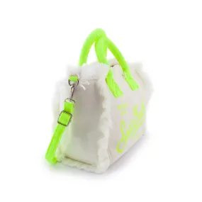 Borsa Colette Sponge Bianca E Giallo Fluo