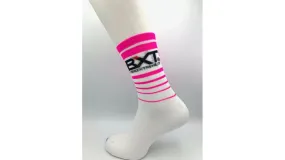 BXT Calzino Donna Bianco/Fuxia