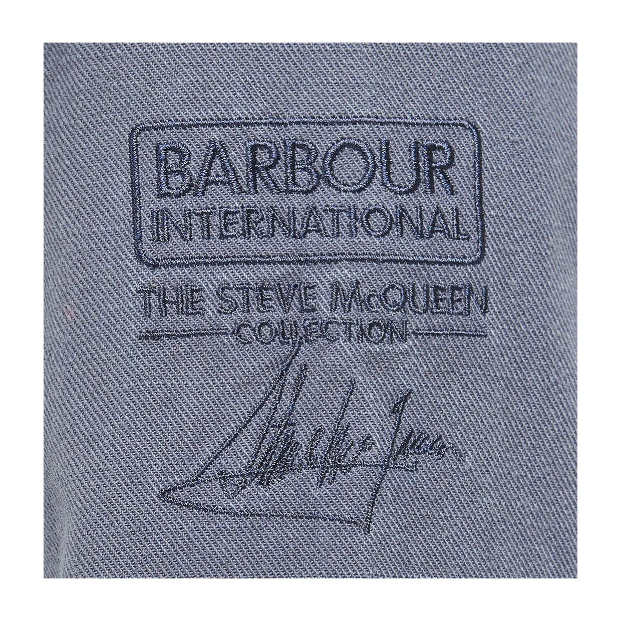 Camicia Barbour International Steve McQueen Vice Overshirt Blu Lavato