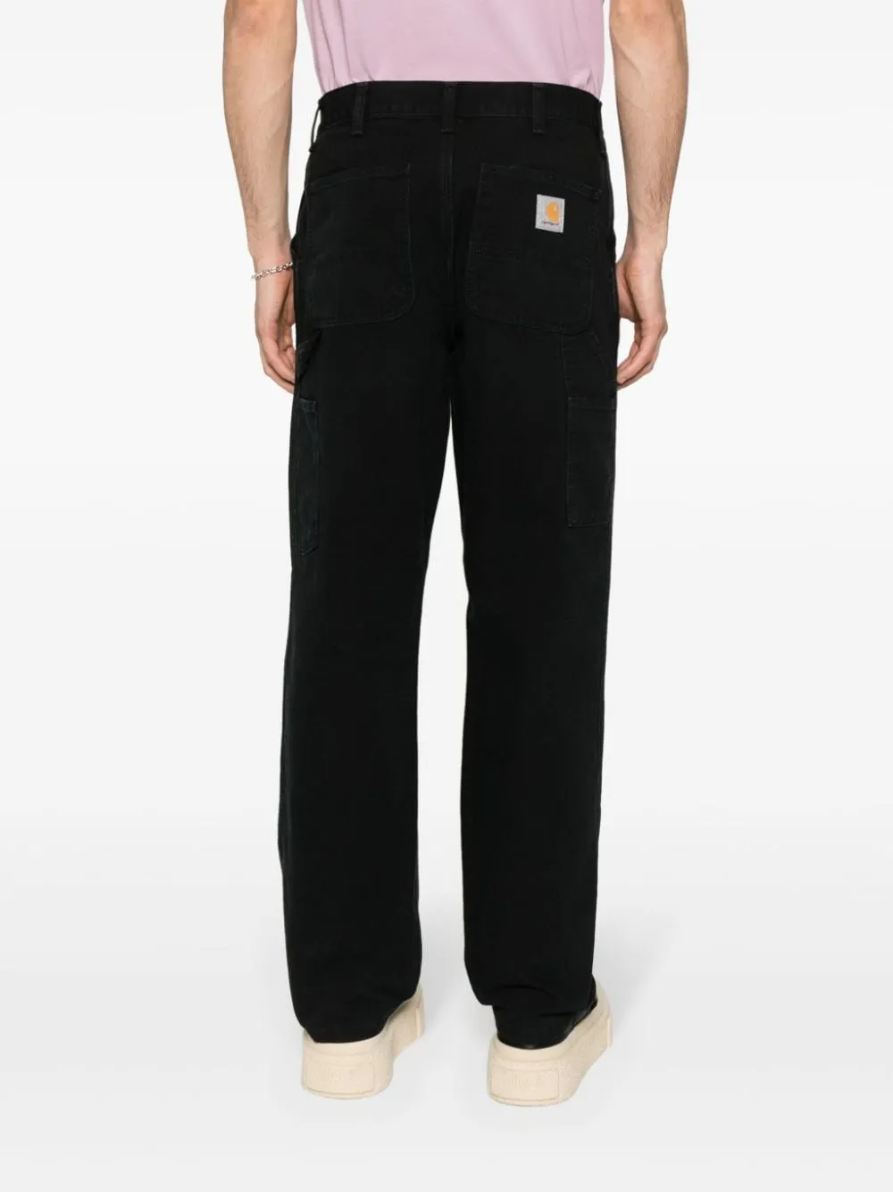 Carhartt Pantalone Nero Uomo Single Knee