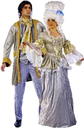 Coppia di costumi 700 Barocco Rococò uomo e donna