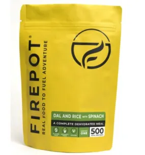 FIREPOT liofilizzato Dahl e riso agli spinaci