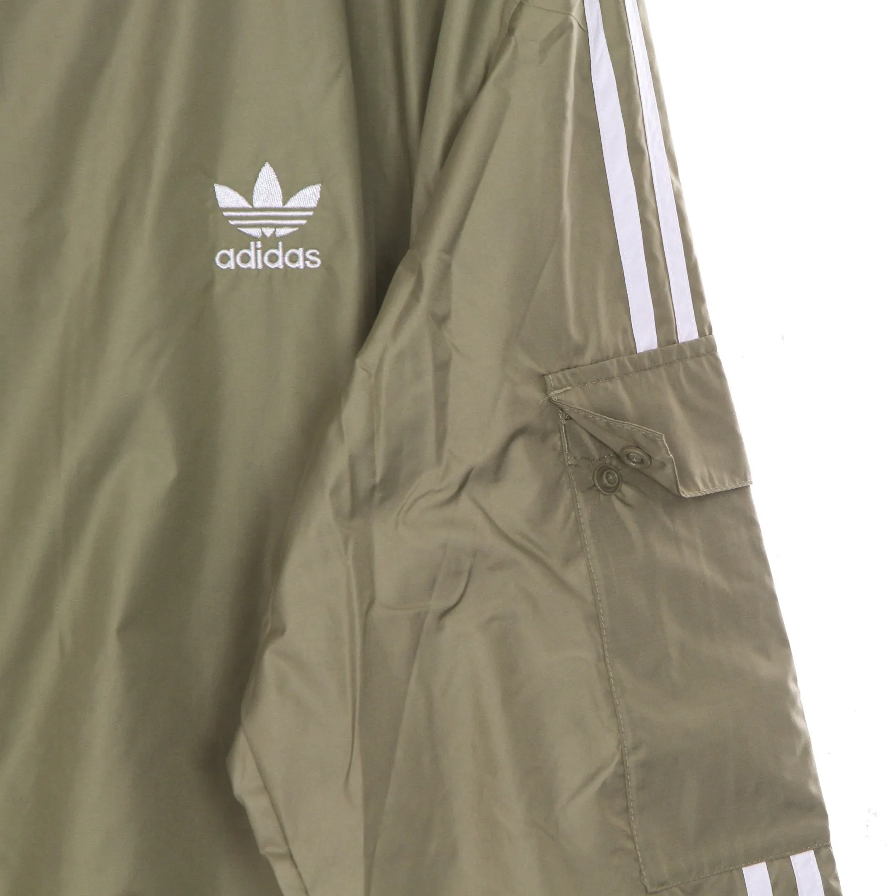 Giacca A Vento Uomo 3 Stripes Classic Windbreaker Orbit Green