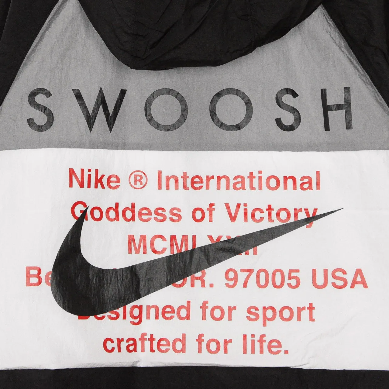 Giacca A Vento Uomo Swoosh Jacket Black/white/particle Grey/black