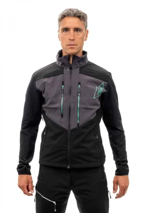 Giacca uomo softshell antivento stretch e idrorepellente
