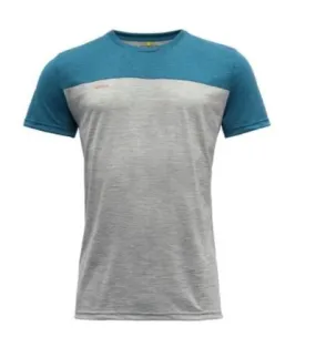 Maglietta Devold Norang Tee (GREY MELANGE/BLUE MELANGE) Uomo