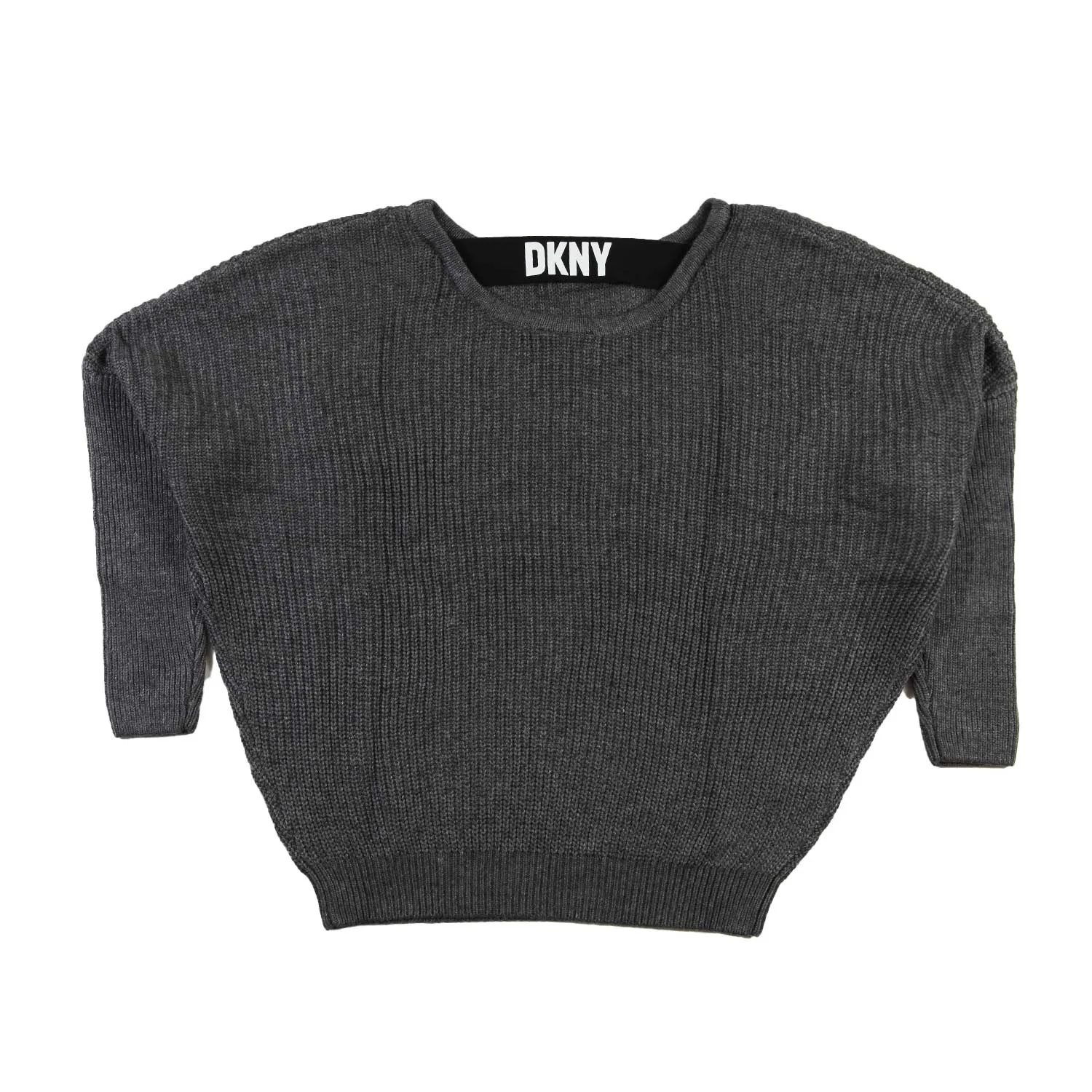 Maglione Over Dkny Grigio Scuro Melange