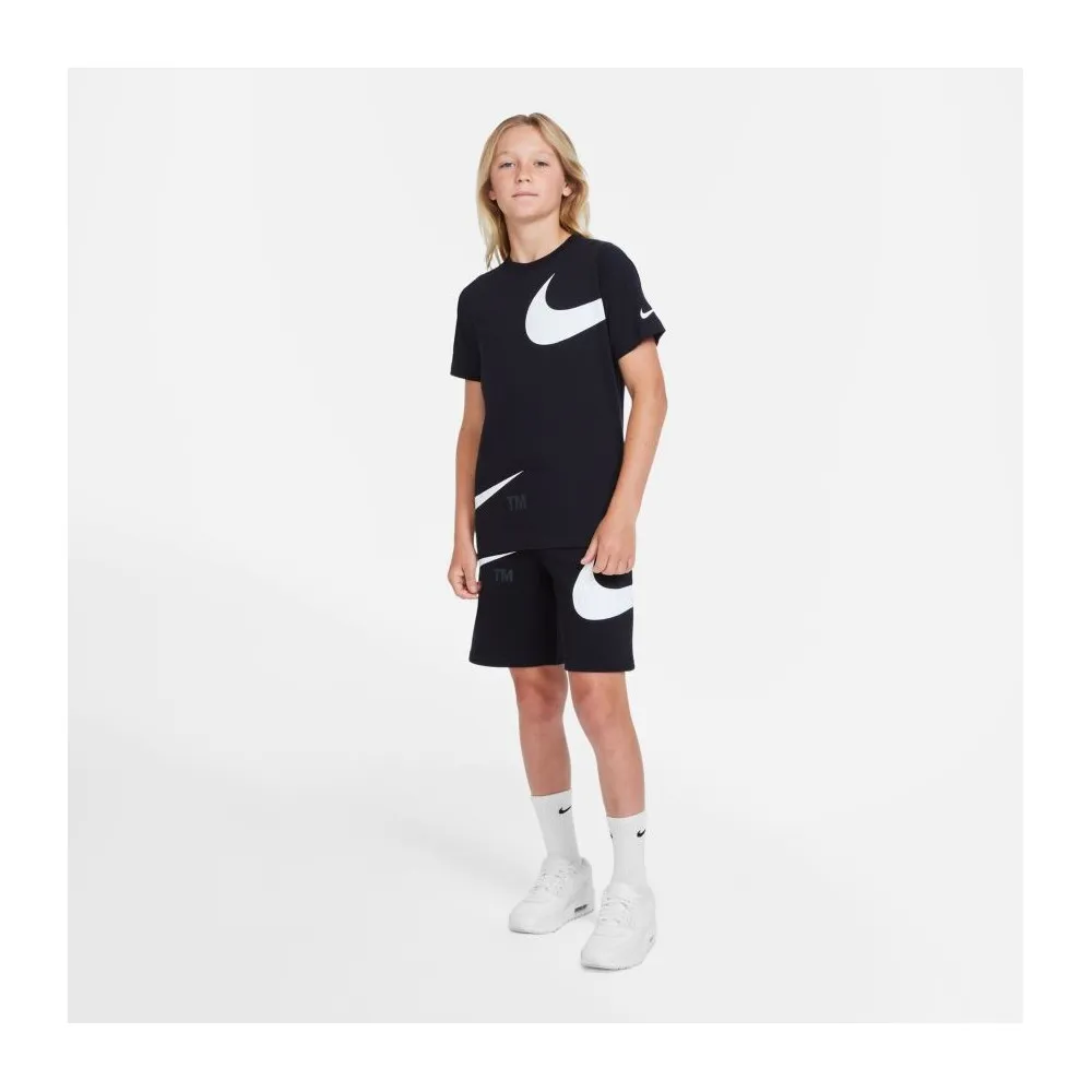 NIKE T-SHIRT SPORTSWEAR - BAMBINO - NERO - DJ6616