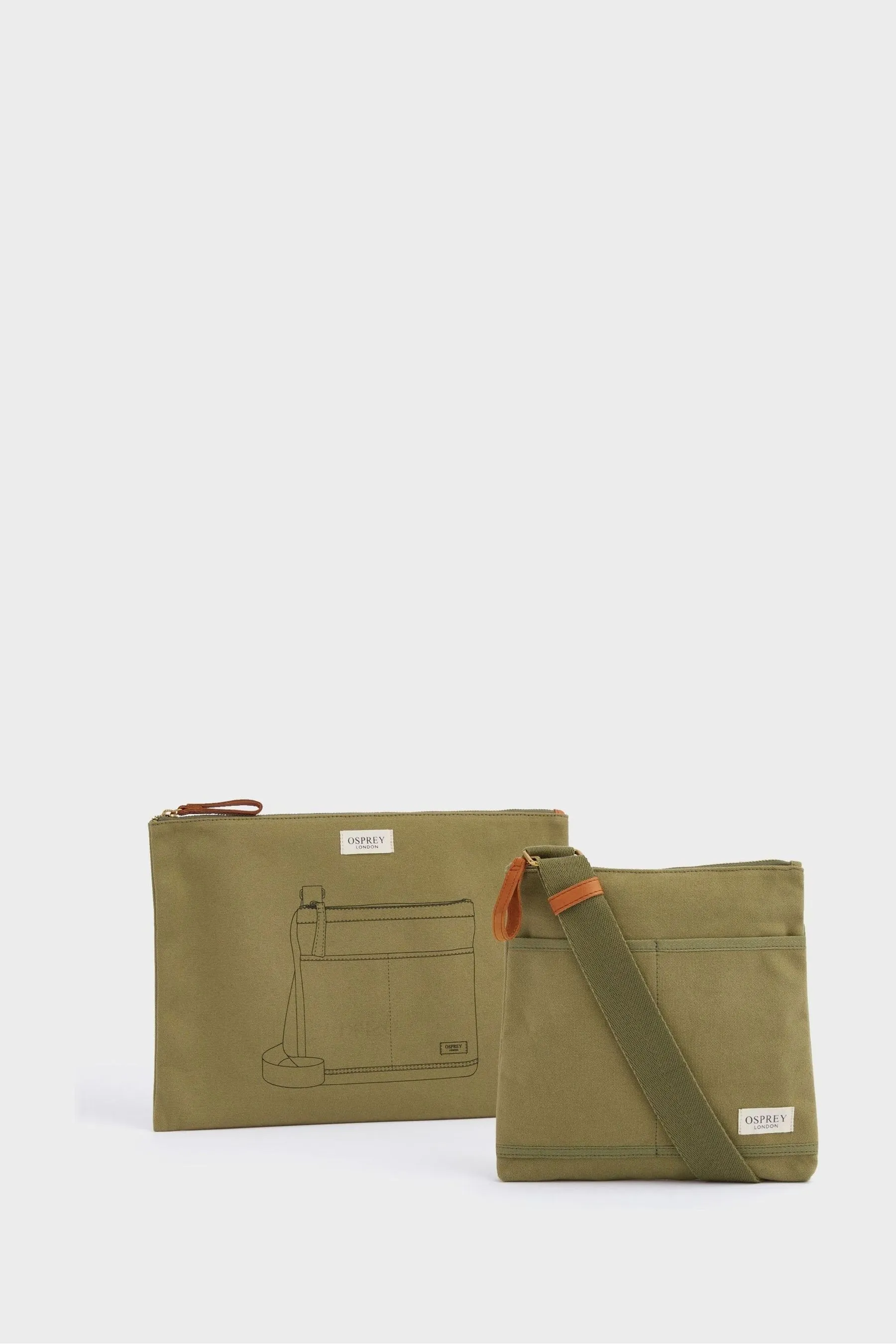 OSPREY LONDON small The Studio - Borsa messenger ripiegabile