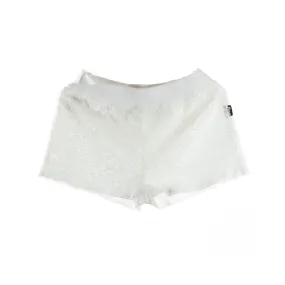 PANTALONE CORTO PAILLETTES SHORTS WHITE