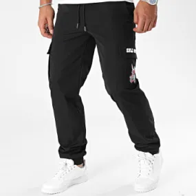 Pantaloni Cargo Graffiti Rabbit neri