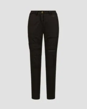 Pantaloni cargo neri da donna Aeronautica Militare