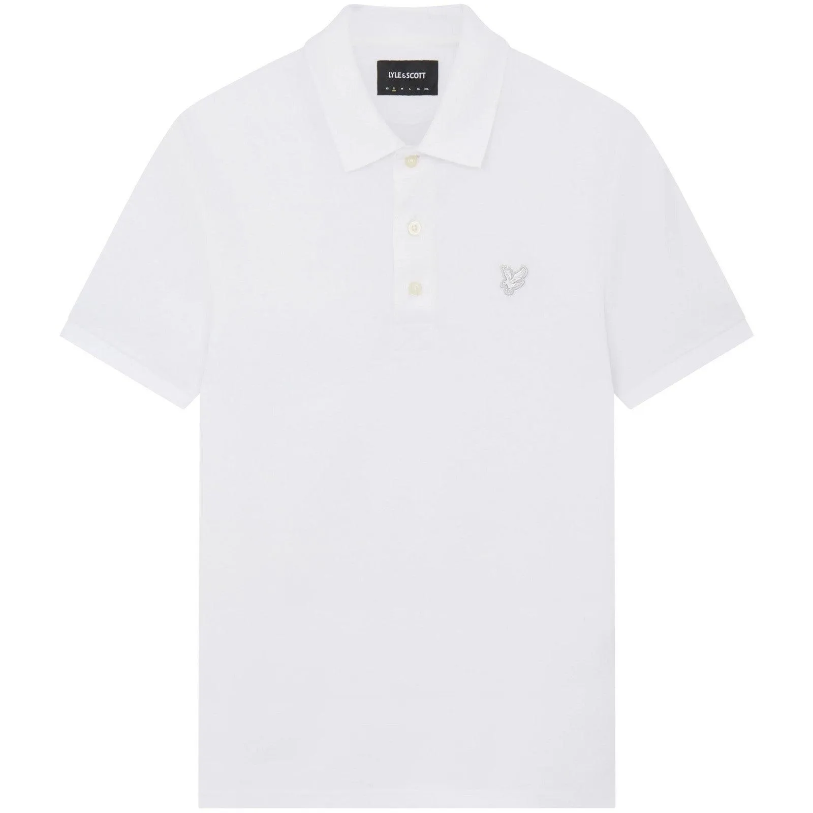 Polo Uomo Lyle & Scott - Tonal Eagle Polo Shirt - Bianco