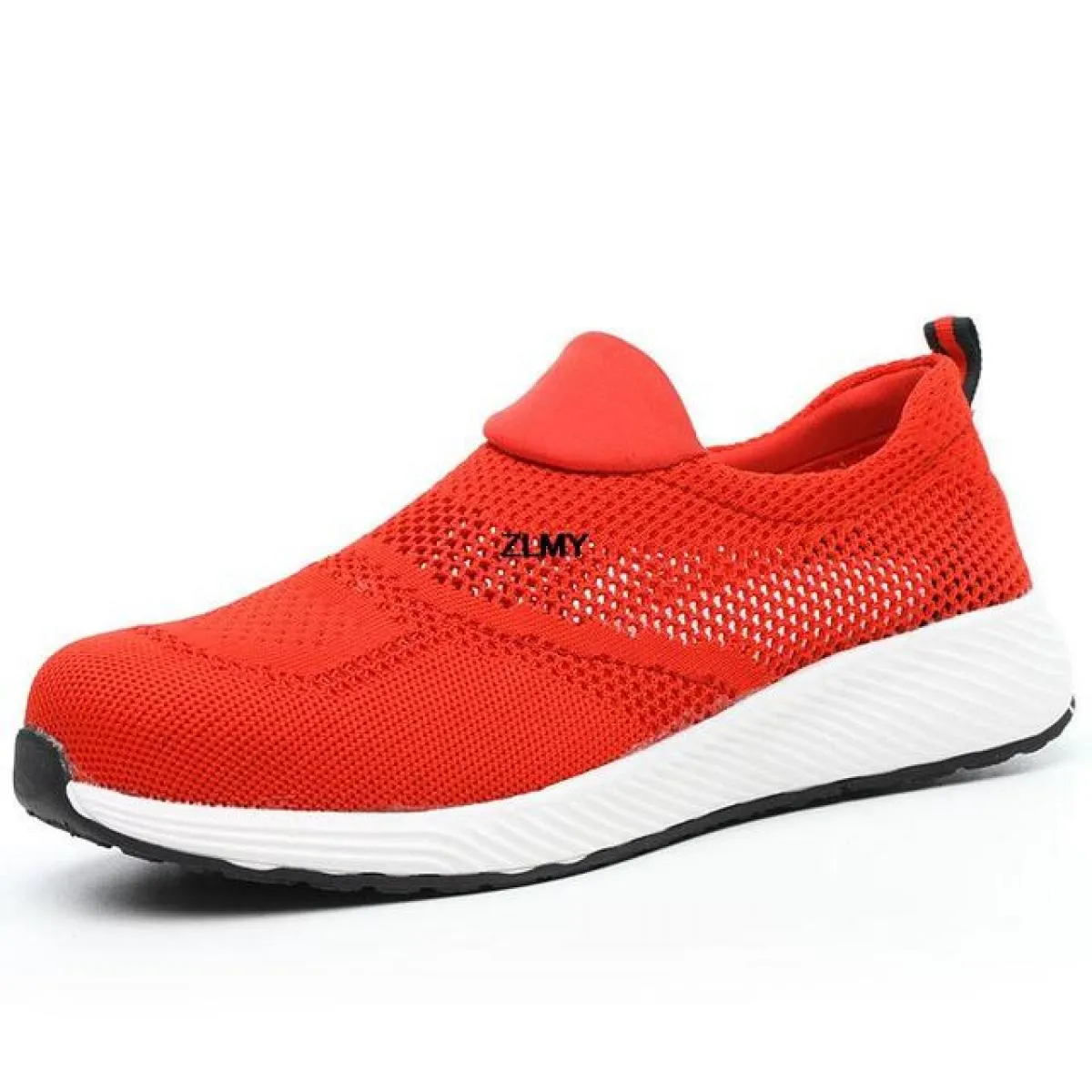 Scarpe antinfortunistiche da uomo in mesh traspirante con punta in acciaio Sneaker da lavoro leggere Stivali antinfortunistici a