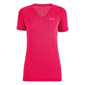 T-shirt Donna Trekking Puez Melange V-Neck