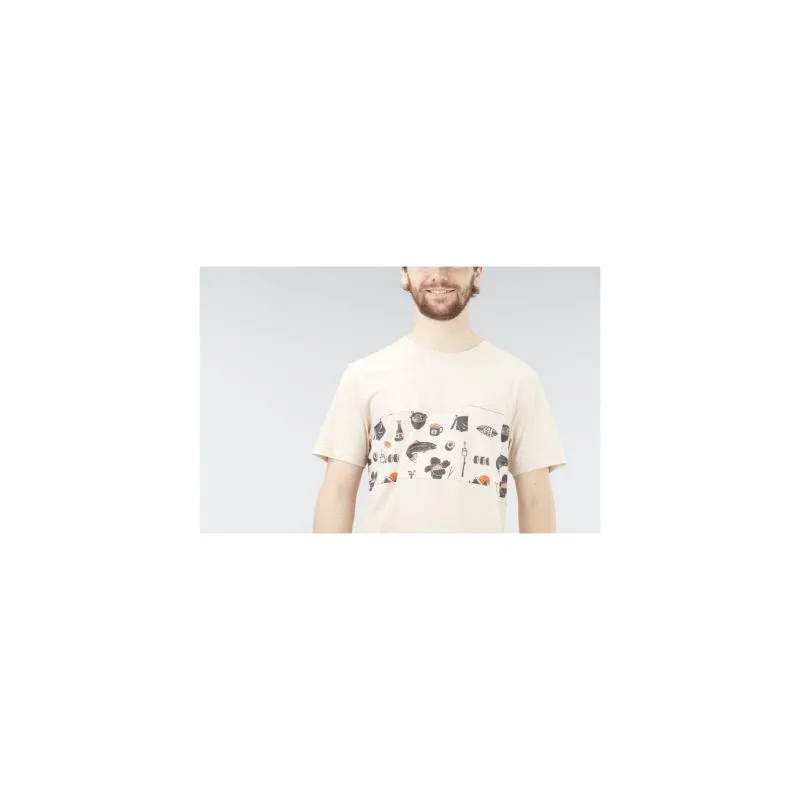 T-shirt Picture Will Melange (Beige melange) uomo