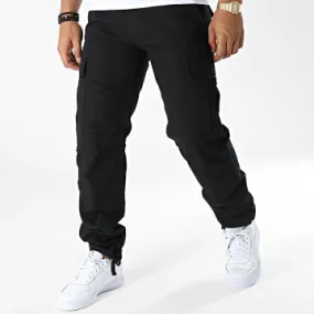 TB630 Pantaloni cargo neri